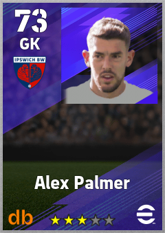 Alex Palmer — GK, OVR 73, MAX 73