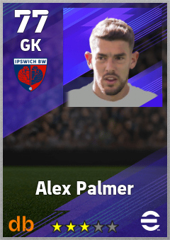 Alex Palmer — GK, OVR 77, MAX 77