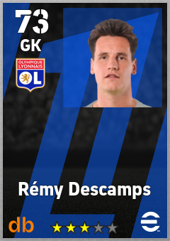 Rémy Descamps — GK, OVR 73, MAX 73