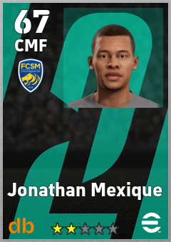 Jonathan Mexique — CMF, OVR 67, MAX 67