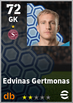 Edvinas Gertmonas — GK, OVR 72, MAX 72