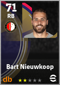 Bart Nieuwkoop eFootball player card