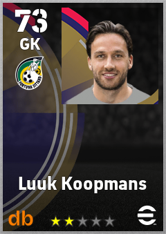 Luuk Koopmans — GK, OVR 73, MAX 73