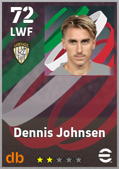 Dennis Johnsen — LWF, OVR 72, MAX 72