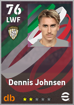 Dennis Johnsen — LWF, OVR 76, MAX 76