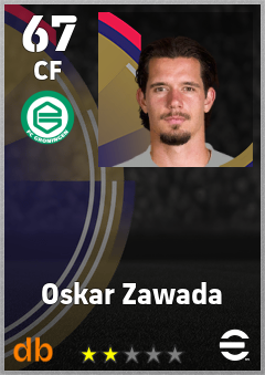Oskar Zawada — CF, OVR 67, MAX 67