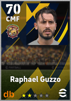 Raphael Guzzo — CMF, OVR 70, MAX 70