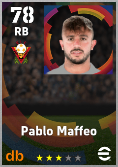 Pablo Maffeo — RB, OVR 78, MAX 78