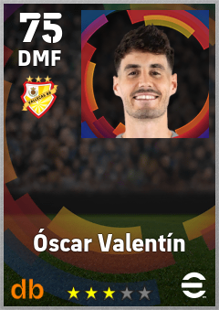 Óscar Valentín eFootball player card