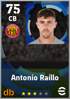 Antonio Raíllo eFootball player card