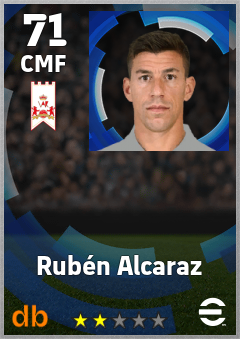 Rubén Alcaraz — CMF, OVR 71, MAX 71