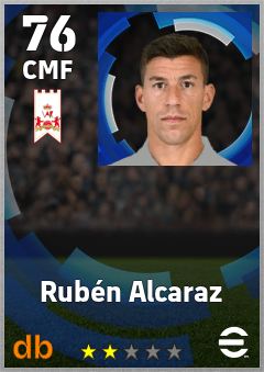 Rubén Alcaraz — CMF, OVR 76, MAX 76