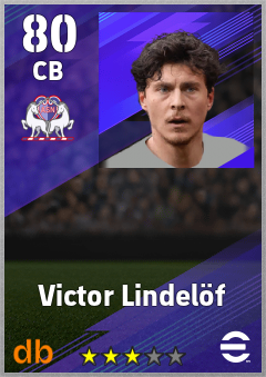 Victor Lindelöf — CB, OVR 80, MAX 88
