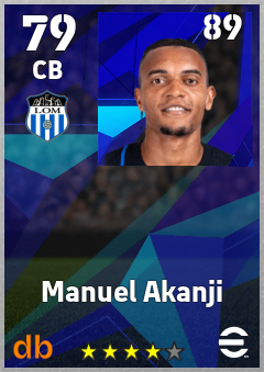 Manuel Akanji eFootball player card