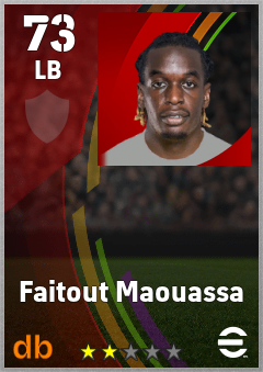 Faitout Maouassa — LB, OVR 73, MAX 73