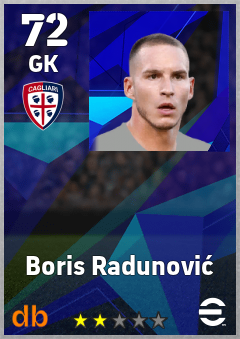 Boris Radunović — GK, OVR 72, MAX 72