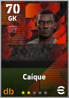 Caíque — GK, OVR 70, MAX 70