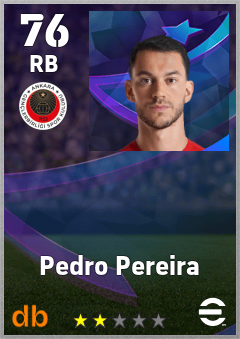 Pedro Pereira — RB, OVR 76, MAX 76