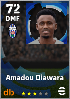 Amadou Diawara — DMF, OVR 72, MAX 72