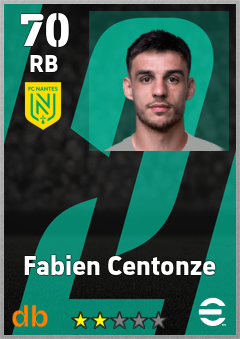 Fabien Centonze — RB, OVR 70, MAX 70