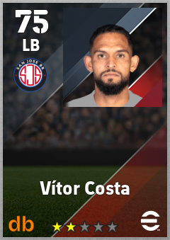 Vítor Costa — LB, OVR 75, MAX 75