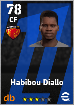 Habibou Diallo — CF, OVR 78, MAX 78