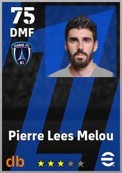 Pierre Lees Melou — DMF, OVR 75, MAX 75
