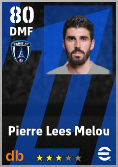 Pierre Lees Melou — DMF, OVR 80, MAX 80