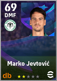 Marko Jevtović — DMF, OVR 69, MAX 69