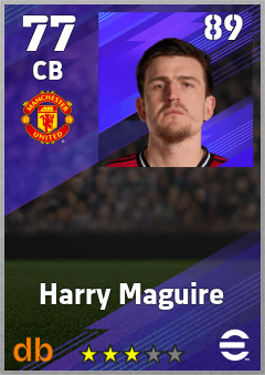 Harry Maguire eFootball player card