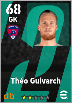 Théo Guivarch — GK, OVR 68, MAX 68