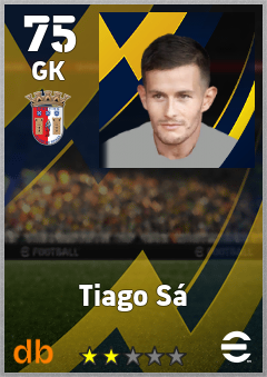 Tiago Sá — GK, OVR 75, MAX 75