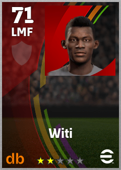 Witi eFootball player card