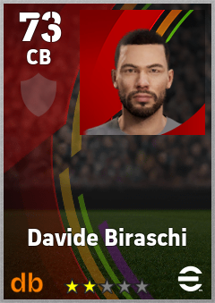 Davide Biraschi — CB, OVR 73, MAX 73