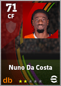 Nuno Da Costa eFootball player card