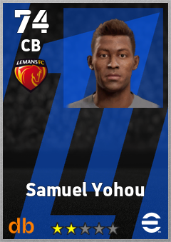 Samuel Yohou — CB, OVR 74, MAX 74