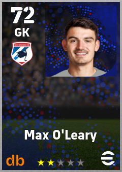 Max O'Leary — GK, OVR 72, MAX 72