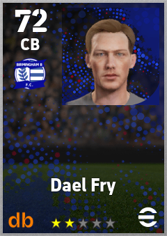 Dael Fry eFootball player card
