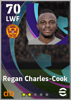 Regan Charles-Cook — LWF, OVR 70, MAX 70