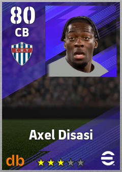 Axel Disasi — CB, OVR 80, MAX 80
