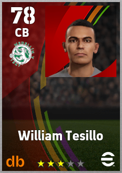 William Tesillo eFootball player card