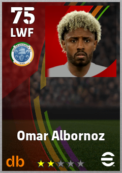 Omar Albornoz — LWF, OVR 75, MAX 75