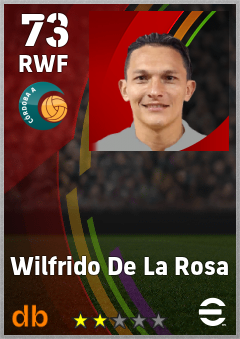 Wilfrido De La Rosa — RWF, OVR 73, MAX 73