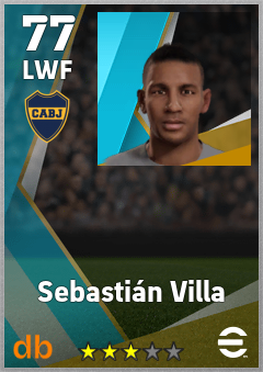 Sebastián Villa eFootball player card