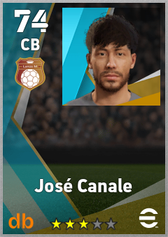 José Canale — CB, OVR 74, MAX 74