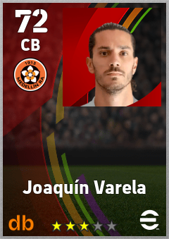 Joaquín Varela — CB, OVR 72, MAX 72