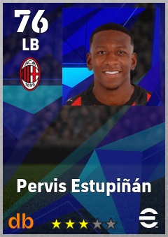 Pervis Estupiñán eFootball player card