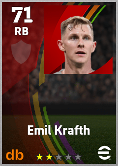 Emil Krafth eFootball player card