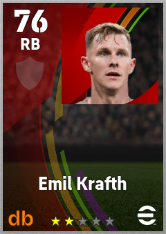 Emil Krafth — RB, OVR 76, MAX 76