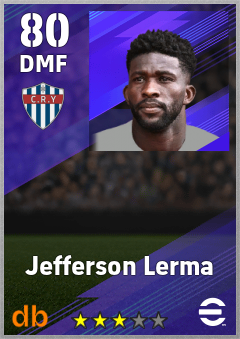 Jefferson Lerma — DMF, OVR 80, MAX 80